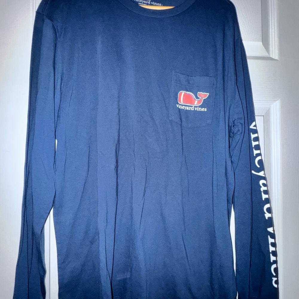 Vineyard Vines Blue Long Sleeve Tee Casual Comfort